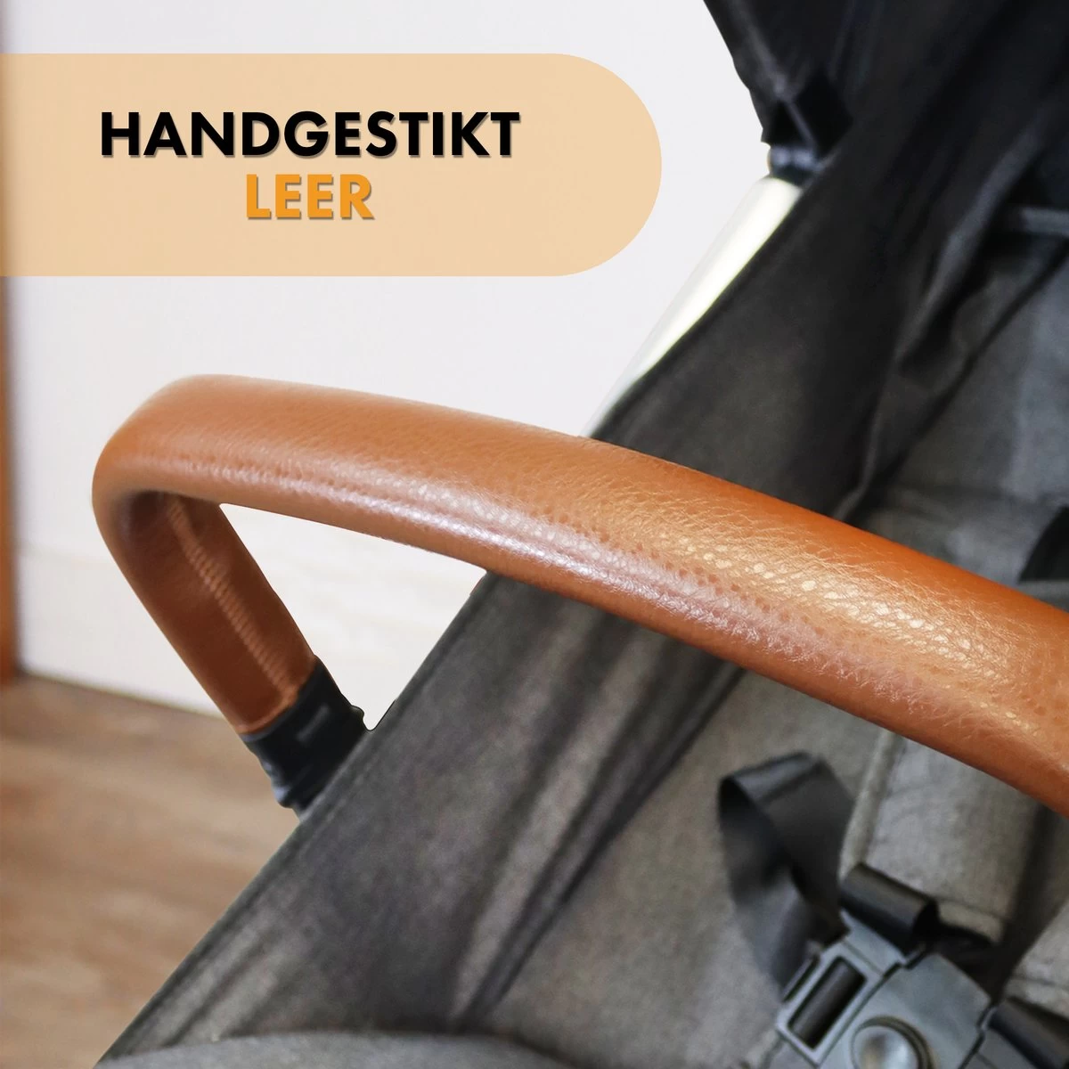 Deryan Luxe Rolo X2 Dubbele Buggy - Duo Buggy - Grijs 11 Deryan Luxe Rolo X2 Dubbele Buggy - Duo Buggy - Grijs - Afbeelding 11