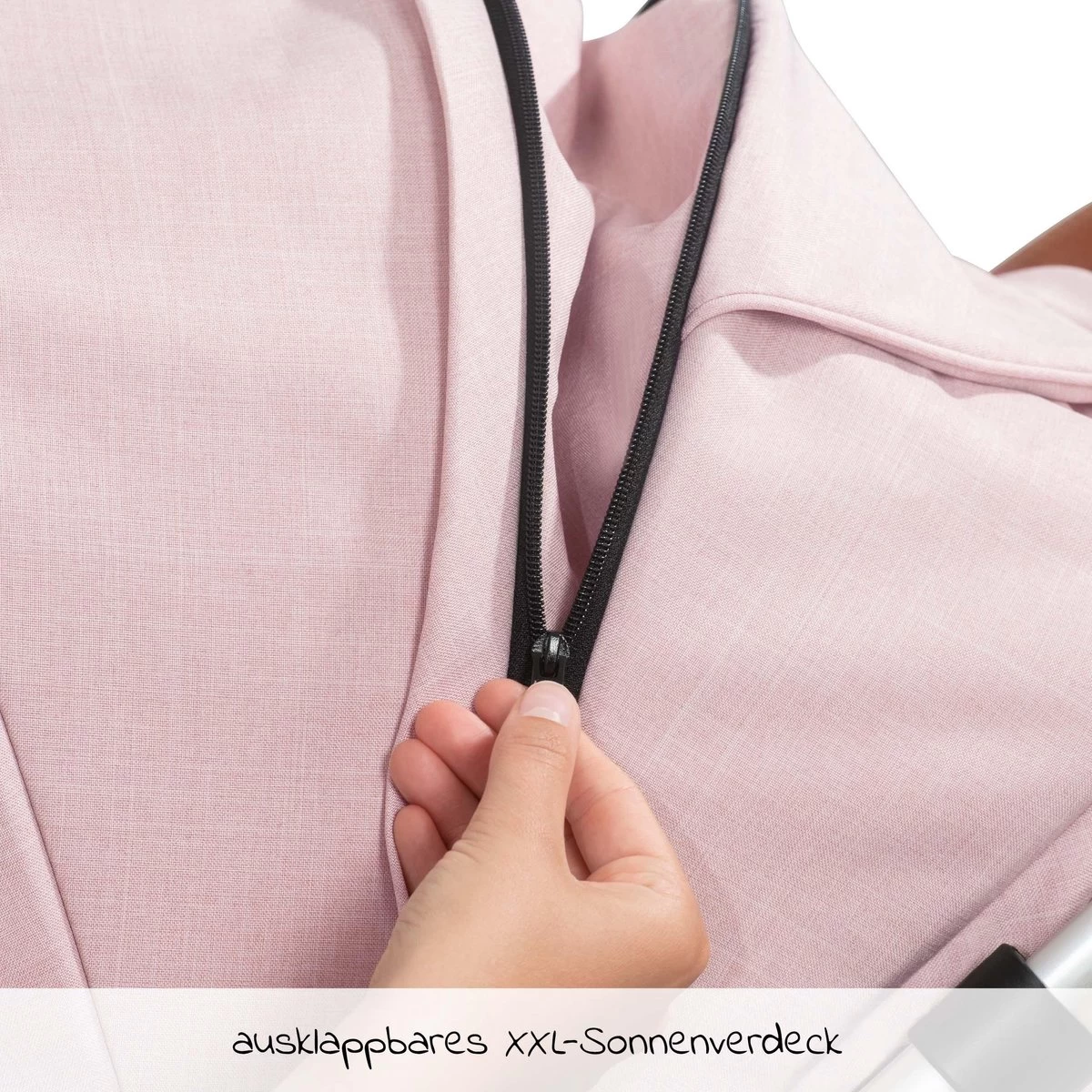 Hauck UpTown Buggy - Met één Hand Opvouwbaar - Roze 8 Hauck UpTown Buggy - Met één Hand Opvouwbaar - Roze - Afbeelding 8