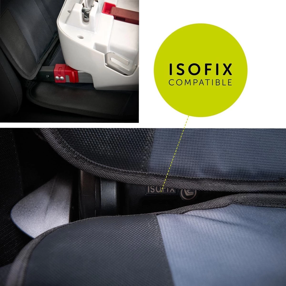 Hauck Sit On Me Deluxe Autostoelbeschermer - Black 6 Hauck Sit On Me Deluxe Autostoelbeschermer - Black - Afbeelding 6