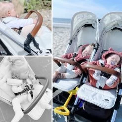 Deryan Luxe Rolo X2 Dubbele Buggy - Duo Buggy - Creme -Kinderwagens Winkel 1200x1200 907