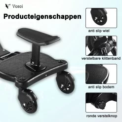 Vosoi - Meerijdplankje - Kinderwagen - Buggy's - Onderweg - Universeel - Verstelbaar - Zitje - Onderweg - 2 Wielen - Kinderwagen Accessoires -Kinderwagens Winkel 1200x1200 955