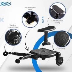 MESC Meerijdplankje Universeel Voor Buggy En Kinderwagen - Meerijdplankje Met Zitje -Kinderwagens Winkel 1200x1200 974