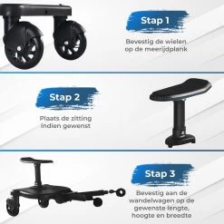 MESC Meerijdplankje Universeel Voor Buggy En Kinderwagen - Meerijdplankje Met Zitje -Kinderwagens Winkel 1200x1200 975