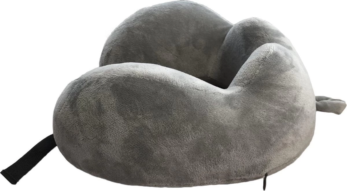 Cuddlebug U-shape Kussen Deluxe | Memoryfoam | Grijs | Reizen/Relaxen 1 Cuddlebug U-shape Kussen Deluxe | Memoryfoam | Grijs | Reizen/Relaxen