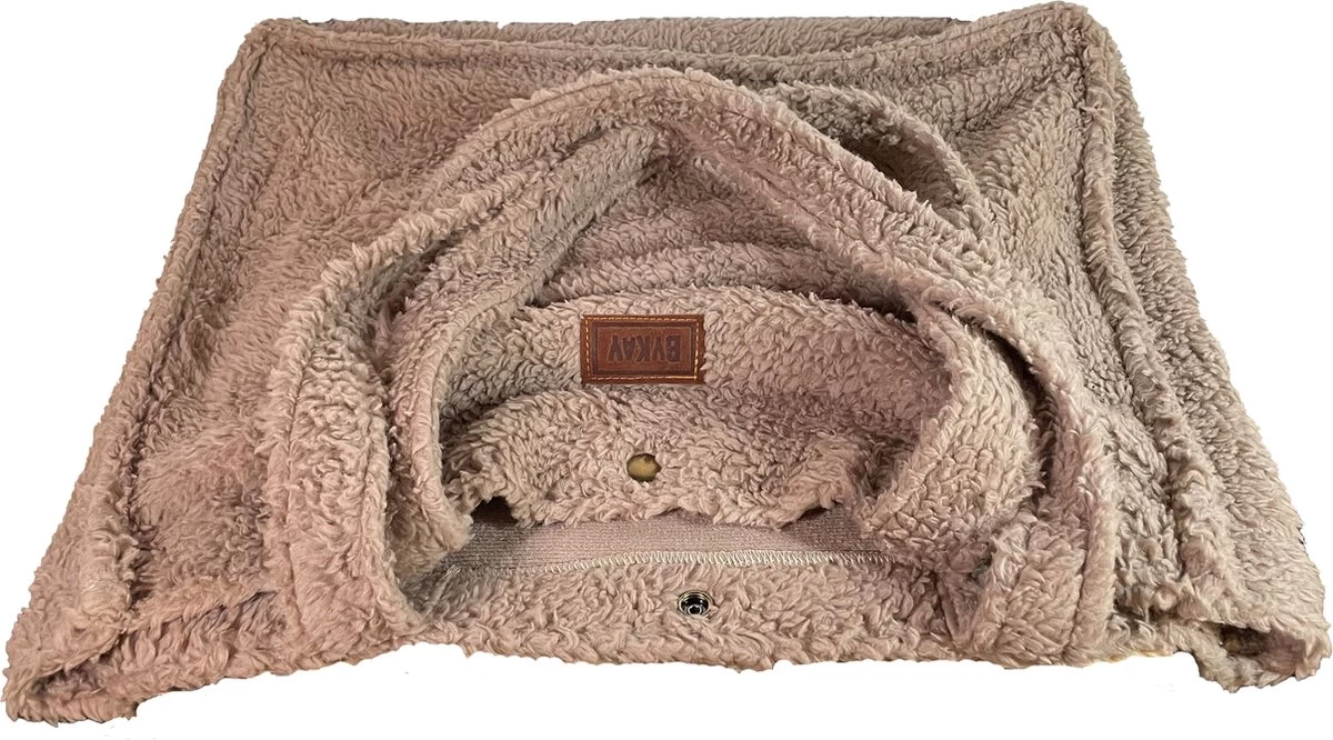 ByKay - Mom Bag - Draagzak - Teddy - Taupe - Organic 3 ByKay - Mom Bag - Draagzak - Teddy - Taupe - Organic - Afbeelding 3