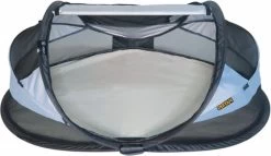 Deryan Baby Luxe Campingbedje – Inclusief Zelfopblaasbare Matras - Blue -Kinderwagens Winkel 1200x695 1