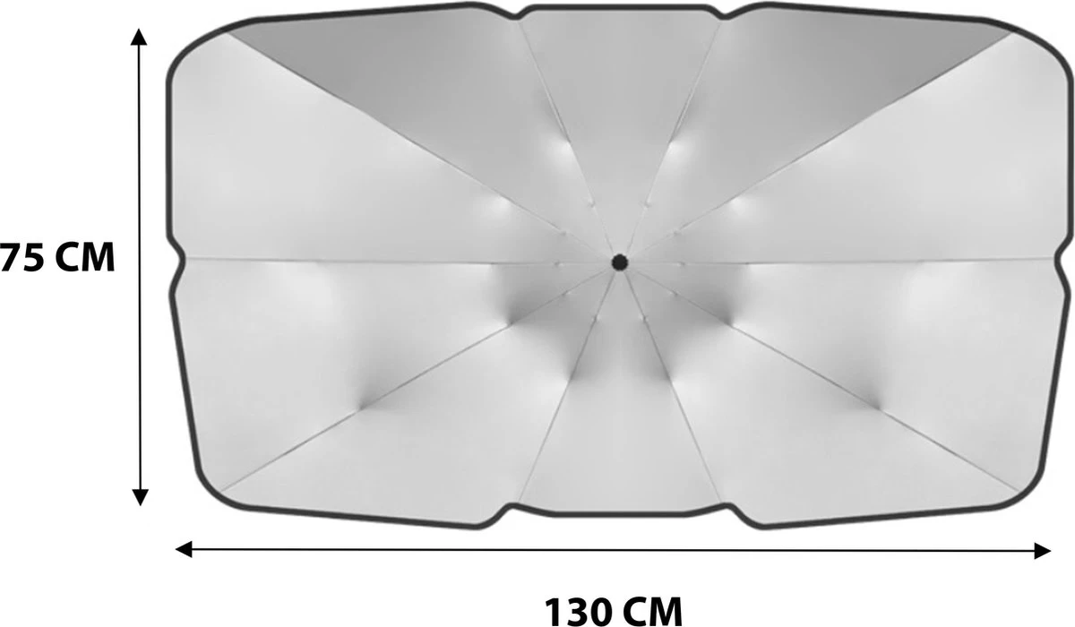 Zonnescherm Auto - Zonwering - Voorruit - UV Protectie - Opvouwbare Paraplu - Rheme 8 Zonnescherm Auto - Zonwering - Voorruit - UV Protectie - Opvouwbare Paraplu - Rheme - Afbeelding 8