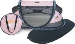 Deryan Baby Luxe Campingbedje – Inclusief Zelfopblaasbare Matras - Rose -Kinderwagens Winkel 1200x709 4