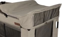 Reisbed Novi Baby® Nora Luxe Sand/Black -Kinderwagens Winkel 1200x720 3