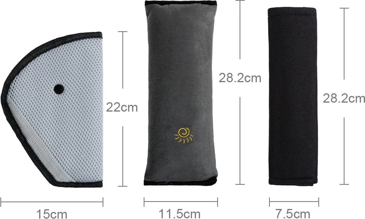 Merkloos Rovtop 3 Stuks Gordelkussens Voor Kinderautostoelen, Autoveiligheidsgordel, Schouderkussen, Gordelkussen, Beschermkussen, Afneembaar En Wasbaar, Reiskussen, Comfortabele Riemtassen 2 Merkloos Rovtop 3 Stuks Gordelkussens Voor Kinderautostoelen, Autoveiligheidsgordel, Schouderkussen, Gordelkussen, Beschermkussen, Afneembaar En Wasbaar, Reiskussen, Comfortabele Riemtassen - Afbeelding 2