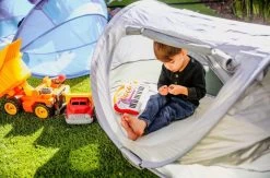 Deryan Peuter Luxe Campingbedje – Inclusief Zelfopblaasbare Matras - Silver -Kinderwagens Winkel 1200x794 2