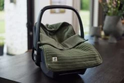 Jollein Voetenzak Pure Knit - Leaf Green -Kinderwagens Winkel 1200x800 191