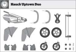 Hauck Uptown Duo Melange Broertje/zusje Kinderwagen Black -Kinderwagens Winkel 1200x811 5