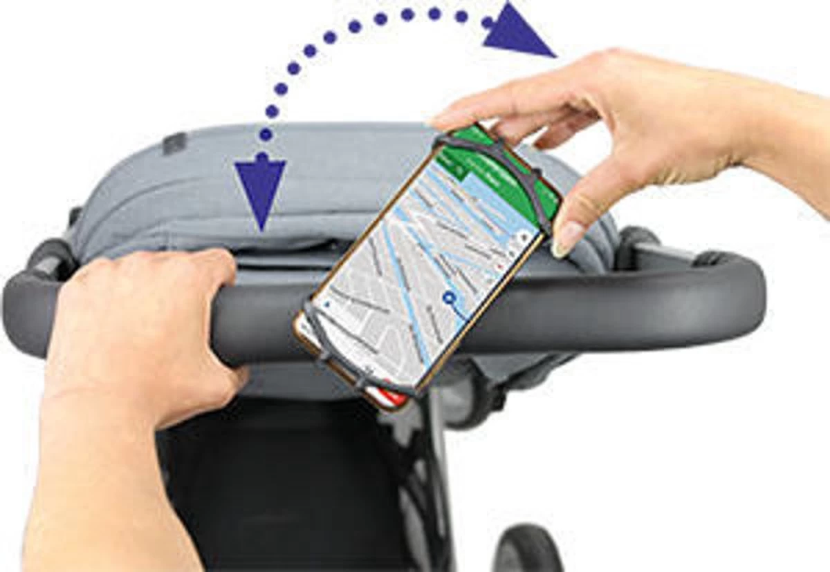 Dooky Telefoonhouder Smartphone Telefoon Houder 360* Rotatie Universeel Kinderwagen Fiets Zwart 5 Dooky Telefoonhouder Smartphone Telefoon Houder 360* Rotatie Universeel Kinderwagen Fiets Zwart - Afbeelding 5