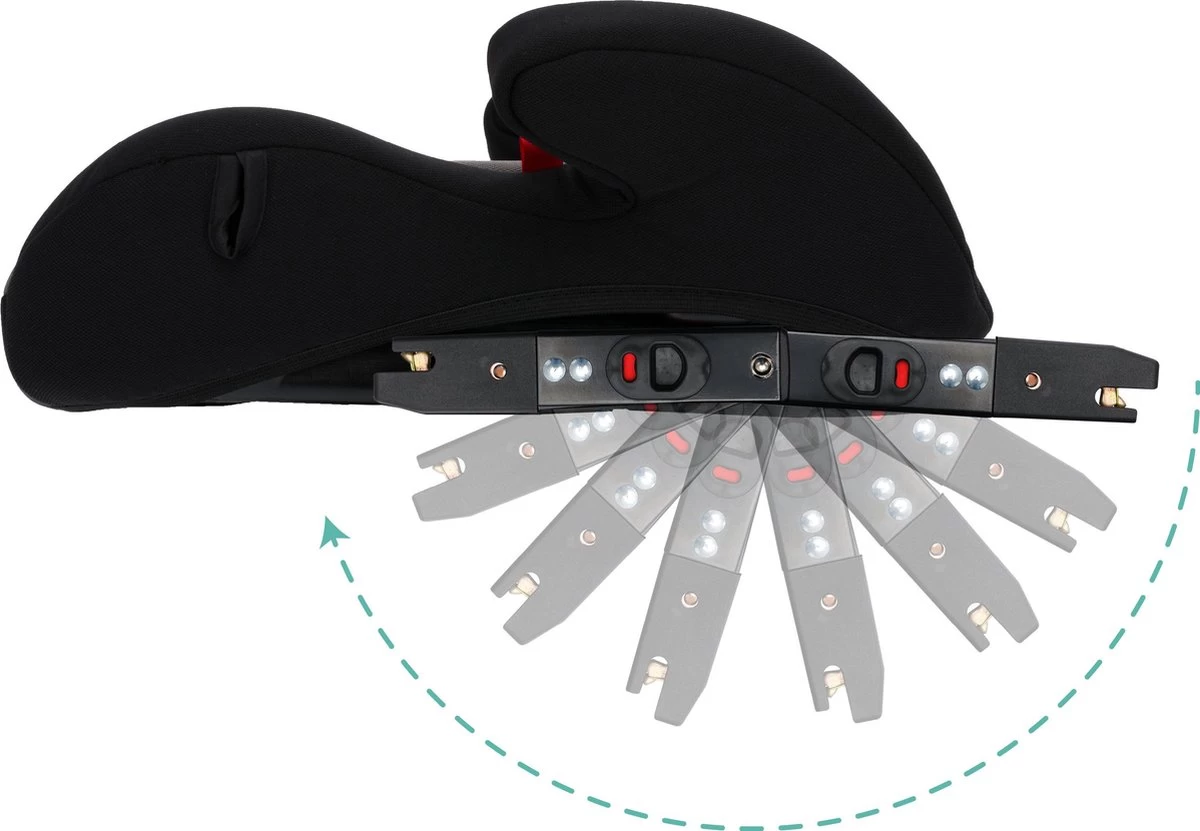 Auto Zitverhoger - Isofix - Autozitje - Kinderzitje - Zwart - Gecertificeerd - Fillikid 4 Auto Zitverhoger - Isofix - Autozitje - Kinderzitje - Zwart - Gecertificeerd - Fillikid - Afbeelding 4