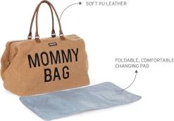 Childhome Mommy Bag Groot - Teddy - Beige -Kinderwagens Winkel 1200x840 1