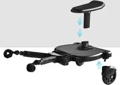 Merkloos Meerijdplankje - Kinderwagen - Buggy - KANT EN KLAAR - Al In Elkaar Gezet! - Met Zitje Voor Uw Kind - Zwart 11 Merkloos Meerijdplankje - Kinderwagen - Buggy - KANT EN KLAAR - Al In Elkaar Gezet! - Met Zitje Voor Uw Kind - Zwart -Kinderwagens Winkel 1200x844