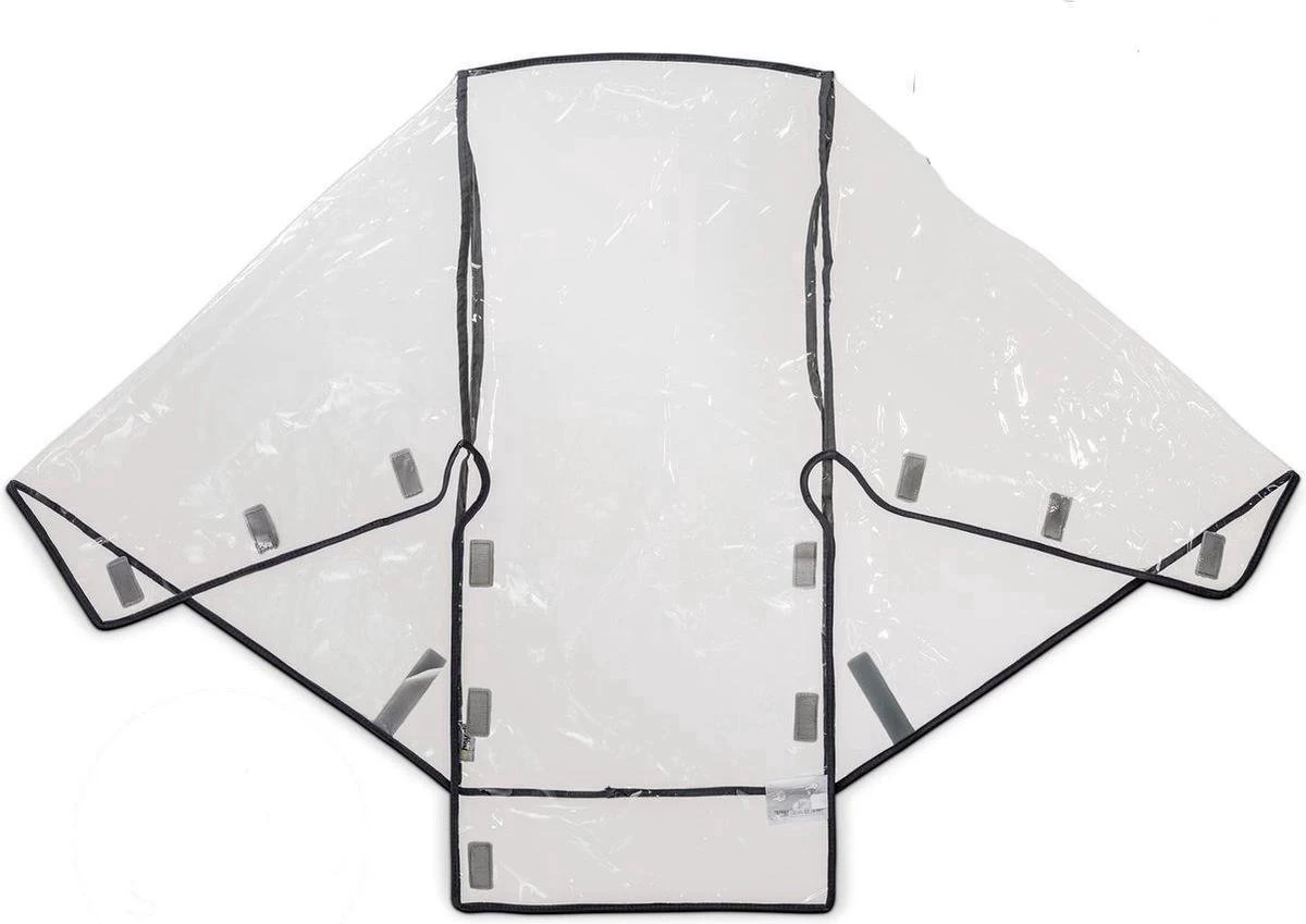 Hauck Regenhoes - Geschikt Voor Buggy's - Transparant, Grijs 1 Hauck Regenhoes - Geschikt Voor Buggy's - Transparant, Grijs