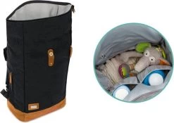 Fillikid Luiertas Rugzak - Met Verschoonmatje - Multifunctioneel - Zwart -Kinderwagens Winkel 1200x851 4