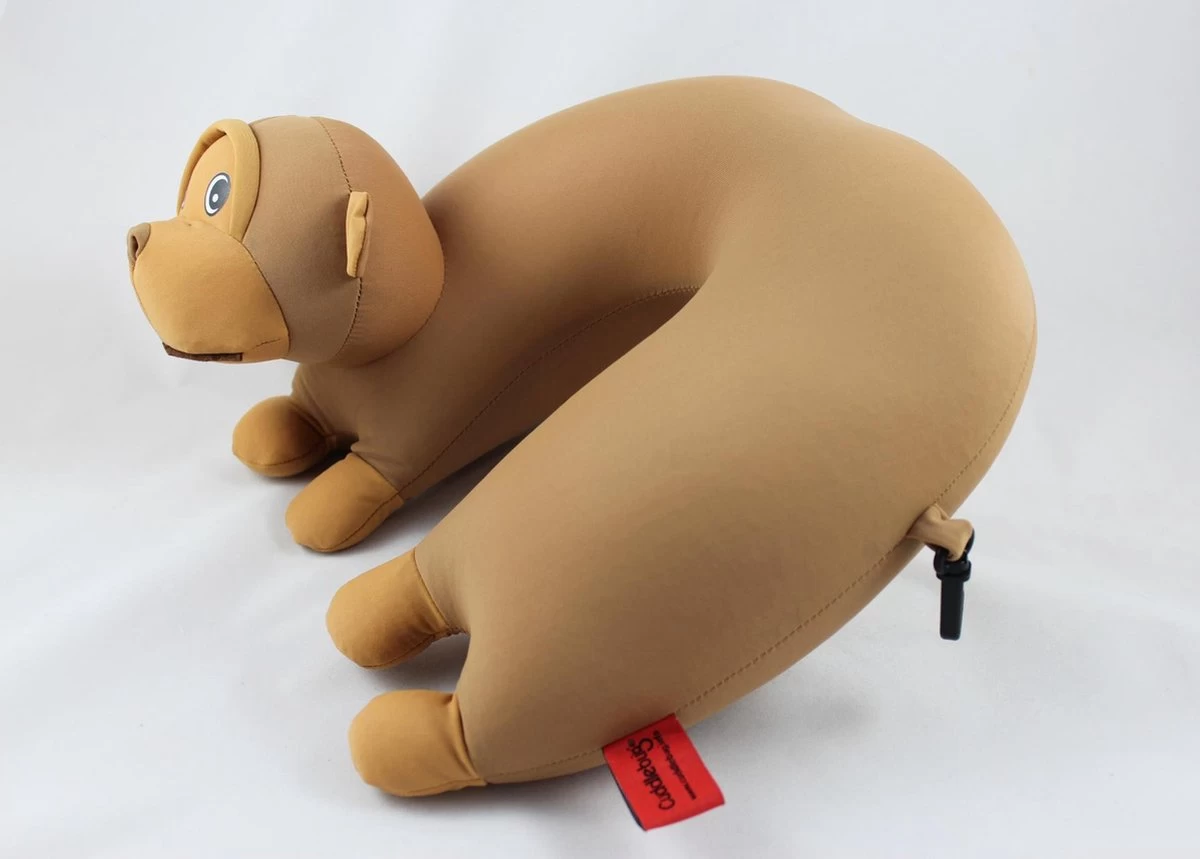 Cuddlebug U-shape Kussen | Aap | Knuffel | Kinderen 5 Cuddlebug U-shape Kussen | Aap | Knuffel | Kinderen - Afbeelding 5