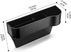 Autostoel Organizer Bijrijder Met Bekerhouder | Auto Opbergdoos Met Bekerhouder | Auto Organizer | Gap Filler Autostoel | Auto Gap Vuller | Organizer In Carbon Fiber Look | Auto Accessoires | Opbergen Auto Accessoires | -Kinderwagens Winkel 1200x882