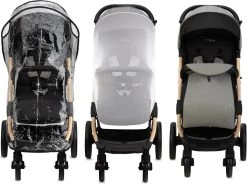 MoMi Wandelwagen - Compacte Lichtgewicht Buggy - Estelle Dakar Met XXL Wielen & Zonnekap - Leopard - Grijs-Goud (geschikt Van 6mnd - 22kg) -Kinderwagens Winkel 1200x894