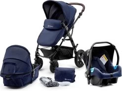 Kinderkraft Moov 3 In 1 Kinderwagen - Inclusief Autostoel - Navy