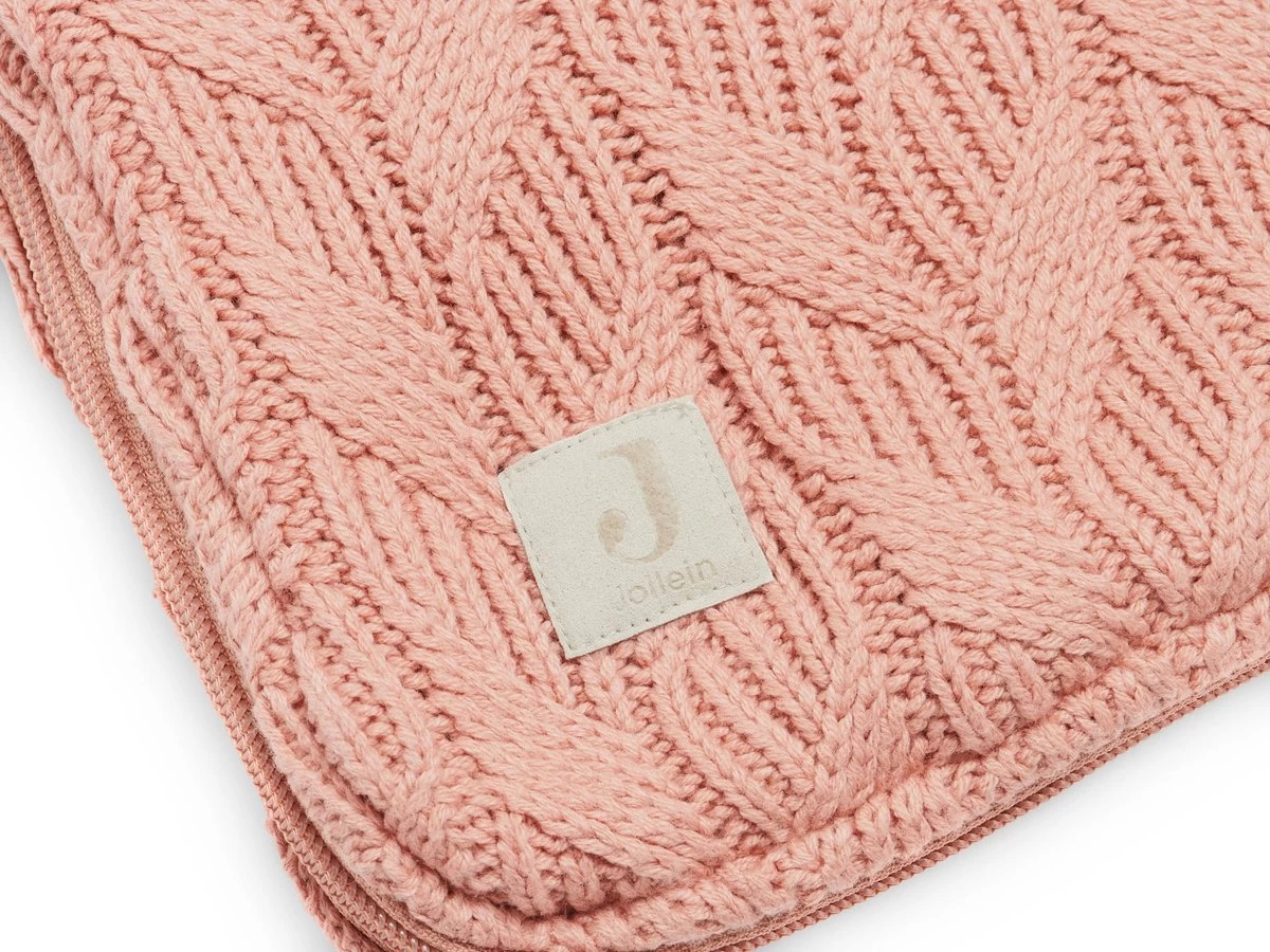 Jollein Voetenzak Voor Autostoel & Kinderwagen - Spring Knit - Rosewood 5 Jollein Voetenzak Voor Autostoel & Kinderwagen - Spring Knit - Rosewood - Afbeelding 5