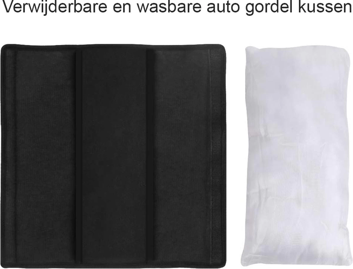 Gordelbeschermer Zwart Auto - Gordelkussen Kind - Slaapkussen - Nekkussen Kind Auto - Autogordel Kussen - Autogordel Beschermer - Auto Accessoires - Auto Accessories Interieur - 2 Stuks 7 Gordelbeschermer Zwart Auto - Gordelkussen Kind - Slaapkussen - Nekkussen Kind Auto - Autogordel Kussen - Autogordel Beschermer - Auto Accessoires - Auto Accessories Interieur - 2 Stuks - Afbeelding 7