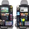 YONO Autostoel Organizer Met Tablet Houder - Auto Stoel Beschermer Achterkant - Bekerhouder En Accessoires Voor Kinderen - 2 Stuks