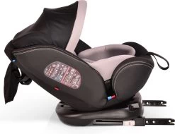 Cangaroo Pilot Black Leather SPS Isofix 360° 0-36 Kg Autostoel Met Zonnekap -Kinderwagens Winkel 1200x924 3