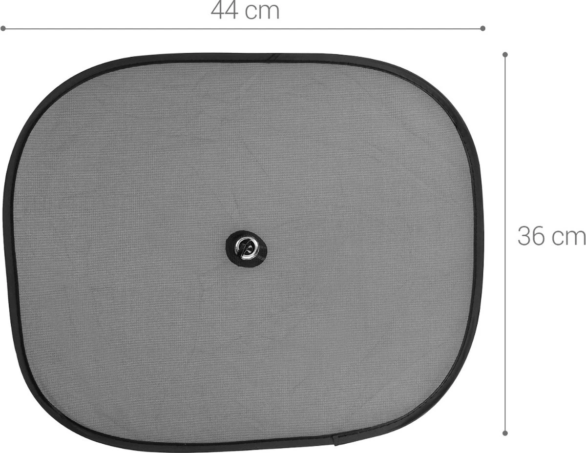 Navaris 2x Auto Zijruit Zonwering - 44 X 36 Cm Zonnescherm Set Voor Bescherming Van Baby, Kinderen - Voor Zijruit En Achterbank 2 Navaris 2x Auto Zijruit Zonwering - 44 X 36 Cm Zonnescherm Set Voor Bescherming Van Baby, Kinderen - Voor Zijruit En Achterbank - Afbeelding 2