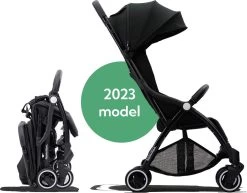 Hamilton By Yoop X1 Plus Buggy – Nieuw, Hoger, Uitgebreider 2023 Model – Premium Stroller Met One Hand Folding Technologie – Zwart – Lichte, Verstelbare En Wendbare Kinderwagen Met Vele Gemakken