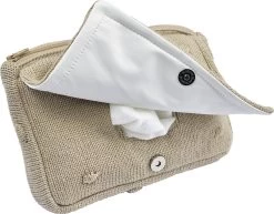 Meyco Mini Knots Billendoekjesetui - Sand