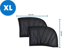 Merkloos 2 Stuks Auto-zonnescherm SPF 30+ Groot Voor Babyblok UV-stralen - Bescherm Uw Kinderen En Dieren – Zwart -Kinderwagens Winkel 1200x940