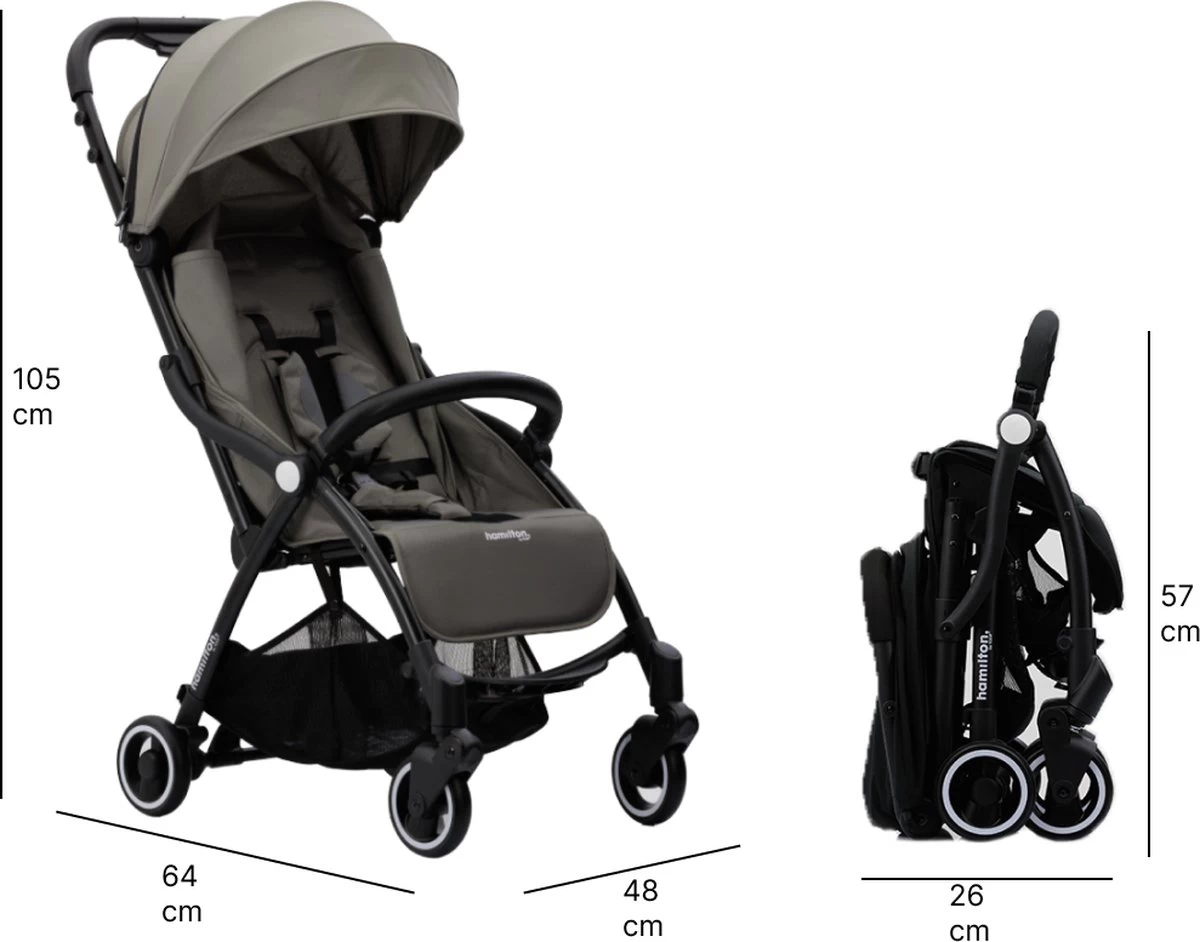 Hamilton By Yoop X1 Plus Buggy – Nieuw, Hoger, Uitgebreider 2023 Model – Premium Stroller Met One Hand Folding Technologie – Grijs – Lichte, Verstelbare En Wendbare Kinderwagen Met Vele Gemakken 19 Hamilton By Yoop X1 Plus Buggy – Nieuw, Hoger, Uitgebreider 2023 Model – Premium Stroller Met One Hand Folding Technologie – Grijs – Lichte, Verstelbare En Wendbare Kinderwagen Met Vele Gemakken - Afbeelding 19