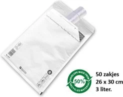 Merkloos Vuilniszakken 50 X 3 Liter | Klein, Doorzichtig Plastic | 27 X 30 Cm | Kleine Pedaalemmer Restafval Afval Zakjes -Kinderwagens Winkel 1200x944 6