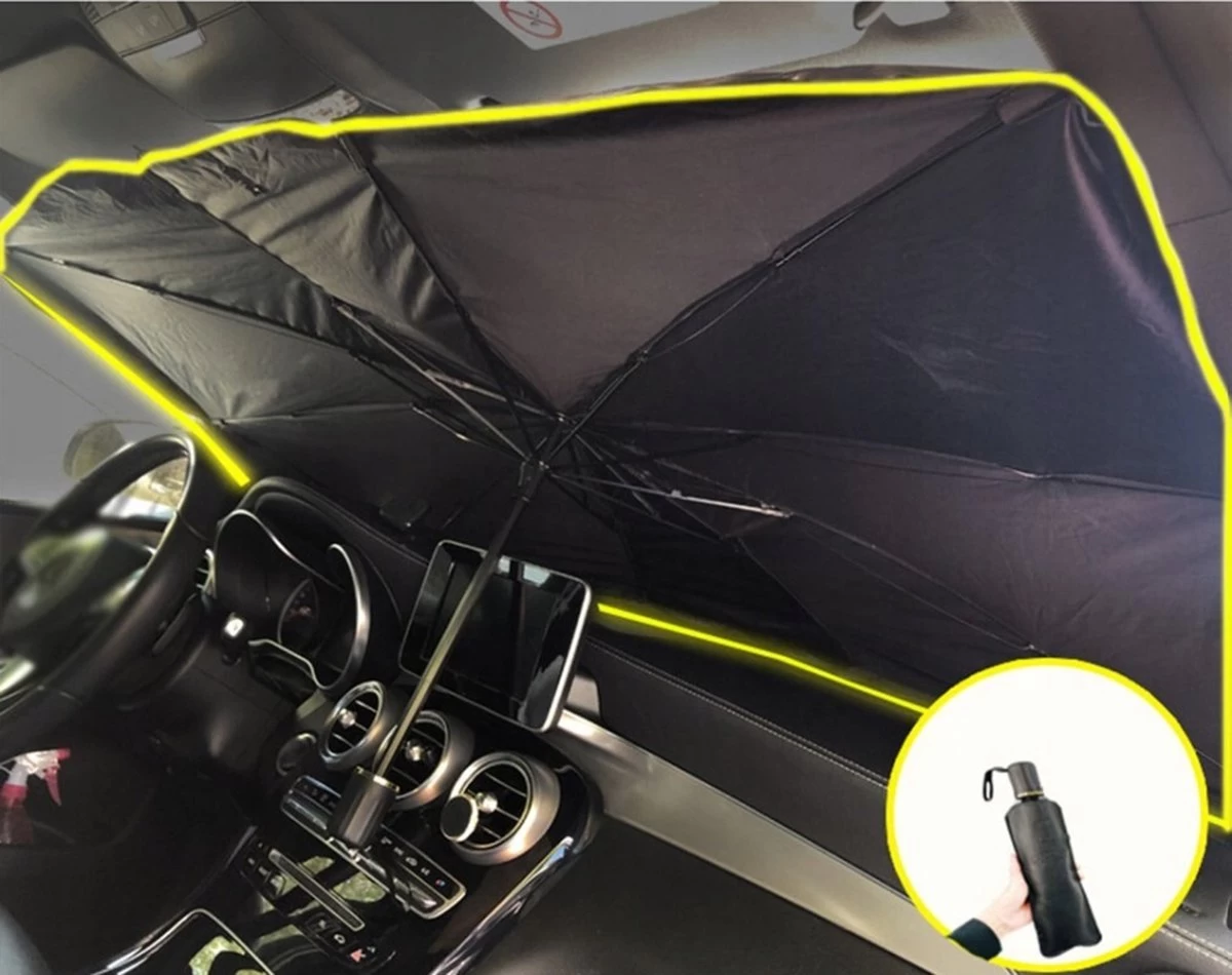 Zonnescherm Auto - Zonwering - Voorruit - UV Protectie - Opvouwbare Paraplu - Rheme 6 Zonnescherm Auto - Zonwering - Voorruit - UV Protectie - Opvouwbare Paraplu - Rheme - Afbeelding 6