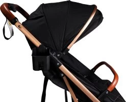 Ding Vivo Wandelwagen - Zwart/Rose - Inklapbare Buggy - Inclusief Boodschappenmandje En Zonnekap -Kinderwagens Winkel 1200x967