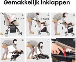 Merkloos Homezie Hondenbuggy | Huisdieren Tot 15 Kg | 4-wieler | Hondenbuggy Inklapbare | Katten Buggy | Buggy | Huisdieren Buggy -Kinderwagens Winkel 1200x982