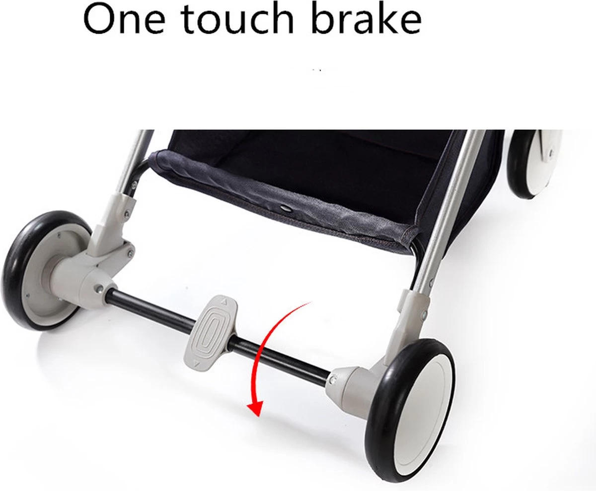 WOOSH New Buggy - Zwart - One Hand Folding - 3 Slaapstanden - Wandelwagen Tot 25 Kg - Regenhoes - Bekerhouder - Muggennet 12 WOOSH New Buggy - Zwart - One Hand Folding - 3 Slaapstanden - Wandelwagen Tot 25 Kg - Regenhoes - Bekerhouder - Muggennet - Afbeelding 12