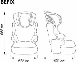 Nania - Autostoel Befix - Eco Zwart (15 Tot 36 Kg) - Zwart -Kinderwagens Winkel 1200x993 3