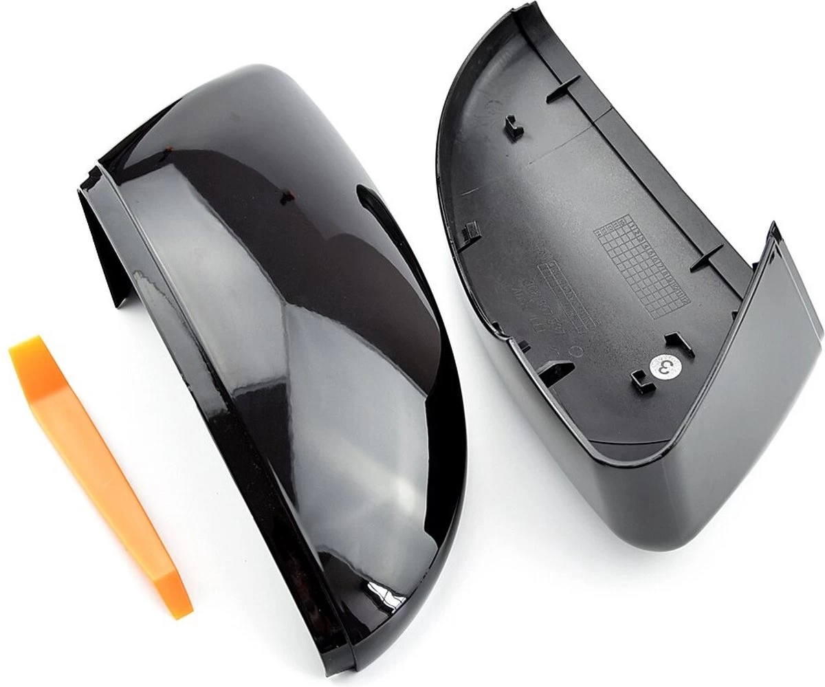Zwarte Spiegelkappen - VW Golf 7 & 7,5 (GTI/R) - VW Touran - Met Gratis Gereedschap Tool - Auto Spiegels - Accesoires - Auto Accessoires - Ook Voor GTE/GTD 2 Zwarte Spiegelkappen - VW Golf 7 & 7,5 (GTI/R) - VW Touran - Met Gratis Gereedschap Tool - Auto Spiegels - Accesoires - Auto Accessoires - Ook Voor GTE/GTD - Afbeelding 2