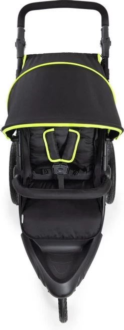 Hauck Runner Kinderwagen - Zwart/Neon Geel -Kinderwagens Winkel 451x1200