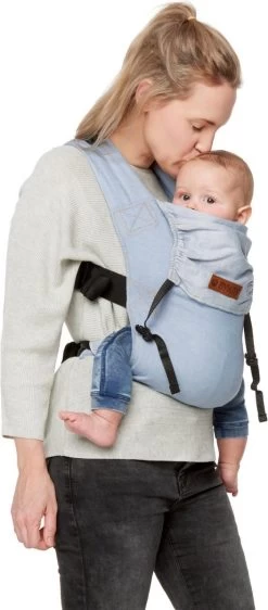 ByKay - Babydrager - Click Carrier Classic - Stonewashed -size Toddler -Kinderwagens Winkel 527x1200