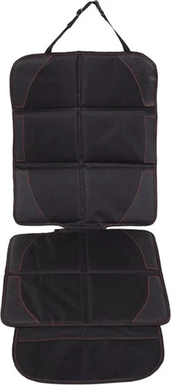 YONO Autostoel Beschermer Met Organizer - Hoes Bekleding Isofix Compatibel - Auto Accessoiers - Rugleuning Bescherming - Zwart