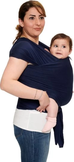 Baby Garden Draagdoek Donkerblauw - Ergonomisch - Original - Gratis Slabbetje -Kinderwagens Winkel 547x1200 1