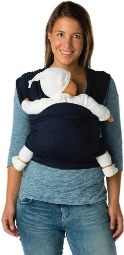 Babylonia Draagdoek - Tricot-Slen - Jeansblauw -Kinderwagens Winkel 584x1200