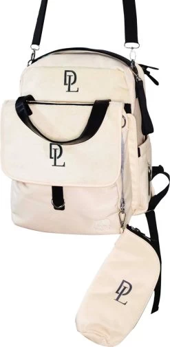 Deryan Luiertas Rugzak Met Verschoonmatje - Inclusief Flessenwarmhouder - Kinderwagenhaken En Isoleervak - Cream -Kinderwagens Winkel 587x1200