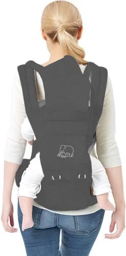 Deryan Pack Luxe Ergonomische Draagzak Babydrager + Opbergvakjes Grijs -Kinderwagens Winkel 592x1200 3